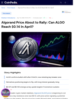 Algorand Price About to Rally: Can ALGO Reach $0.14 In April?