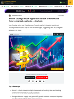 Bitcoin could go much higher due to lack of FOMO and futures market euphoria — Analysts