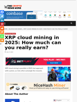 XRP cloud mining in 2025: How much can you really earn? - The Crypto News Wire