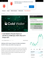 Cold Wallet’s Presale Starts at $0.00714, SHIB Eyes 450% Rise & Pi Drops 52% - NullTX