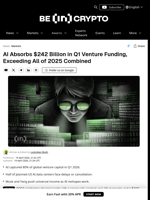 AI Gets $242B in Q1 2026 VC Funding, Data Centers Stall