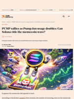 PUMP rallies as Pump.fun usage doubles: Can Solana ride the memecoin wave? - AMBCrypto
