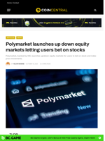 Polymarket launches up down equity markets letting users bet