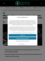 Why the Ethereum Foundation Believes 2025–26 Will Be Pivotal for DeFi and ETH - Crypto News Flash