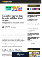 Here Are Four Important Crypto Stories You Might Have Missed This Week