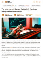7 crypto market signals that quietly front run every major Bitcoin move - AMBCrypto