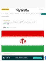 Iran shoots down chinese drone, hits bahrain cloud center