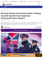 Norway Probes Polymarket Bets in Nobel Leak Scare