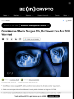 CoreWeave Stock Surges 6%, But Investors Are Still Worried