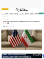 Jordan calls for arab defense treaty activation amid US-Iran tensions