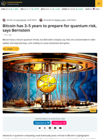 Bitcoin Has 3–5 Years to Prepare for Quantum Risk: Bernstein