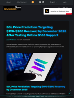 SOL Price Prediction: Targeting $190-$200 Recovery by December 2025 After Testing Critical $163 Support - Blockchain.News