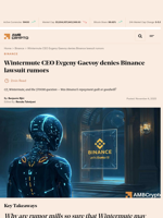 Wintermute CEO Evgeny Gaevoy denies Binance lawsuit rumors - AMBCrypto