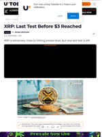 XRP: Last Test Before $3 Reached