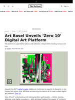 Art Basel Unveils ‘Zero 10’ Digital Art Platform  - 