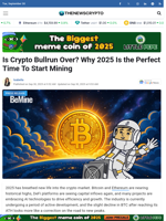 Is Crypto Bullrun Over? Why 2025 Is the Perfect Time To Start Mining - TheNewsCrypto