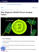 Why Dogecoin (DOGE) Price is Surging Today?