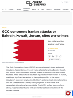 GCC condemns Iranian attacks on Bahrain, Kuwait, Jordan, cites war crimes
