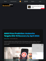 AVAX Price Prediction: Avalanche Targets $12-15 Recovery by April 2026 - Blockchain.News