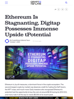 Ethereum Is Stagnanting, Digitap Possesses Immense Upside tPotential