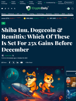 Shiba Inu, Dogecoin & Remittix: Which Of These Is Set For 25x Gains Before December - Crypto Daily