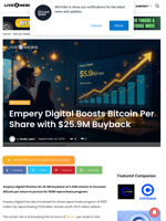 Empery Digital Boosts Bitcoin Per Share with $25.9M Buyback | Live Bitcoin News