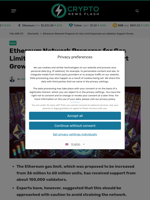 Ethereum Network Prepares for Gas Limit Expansion as Validator Support Grows