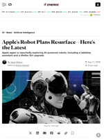 Apple's Robot Plans Resurface—Here's the Latest - Decrypt