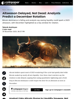Bitcoin Dominance Drops — Is 2025 Altseason Next?
