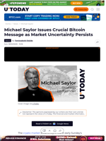 Michael Saylor Issues Crucial Bitcoin Message as Market Uncertainty Persists