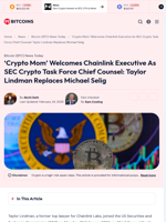 'Crypto Mom' Welcomes Chainlink Executive As SEC Crypto Task Force Chief Counsel: Taylor Lindman Replaces Michael Selig - 99Bitcoins