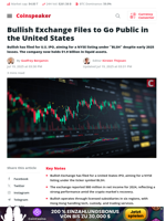 Bullish Exchange Files to Go Public in the United States - Coinspeaker