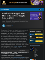 Self Custody Crypto 101: How to Keep Your Crypto Safe in 2025 | CoinGape