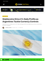 Stablecoins Drive 4% Daily Profits as Argentines Tackle
Currency Controls