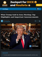 What Trump Said in Iowa Meeting: Top Highlights and Important Announcements