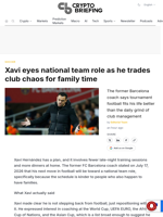 Xavi eyes national team role as he trades club chaos for family time