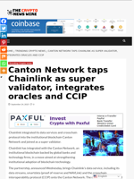 Canton Network taps Chainlink as super validator, integrates oracles and CCIP - The Crypto News Wire