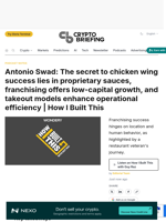 Antonio Swad: The secret to chicken wing success lies in proprietary sauces, franchising offers low-capital growth, and takeout models enhance operational efficiency | How I Built This