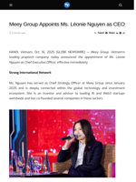 Meey Group Appoints Ms. Léonie Nguyen as CEO - Visionary Financial