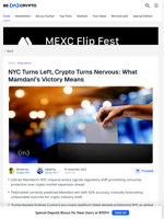 NYC Turns Left, Crypto Turns Nervous: What Mamdani's Victory Means - BeInCrypto