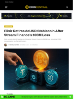 Elixir Retires deUSD Stablecoin After Stream Finance's $93M Loss - CoinCentral