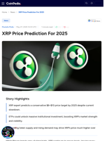 XRP Price Prediction For 2025 