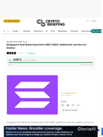 Singapore Gulf Bank launches USD–USDC stablecoin service on Solana