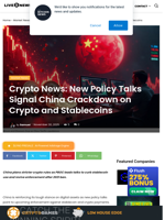 Crypto News: New Policy Talks Signal China Crackdown on Crypto and Stablecoins | Live Bitcoin News