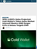 Mantra Price Surge, SOL Eyes $165, and Cold Wallet's 4,900% ROI Potential