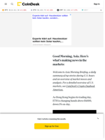 Asia Morning Briefing: ETH's Bullrun Meets Early Signs of Selling Pressure