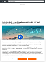 Chainlink Bulls Defend Key Support With $25 Sell Wall Emerging as Next Barrier - Brave New Coin