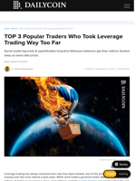 TOP 3 Popular Traders Who Took Leverage Trading Way Too Far - DailyCoin