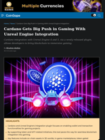 Cardano Gets Big Push in Gaming With Unreal Engine Integration