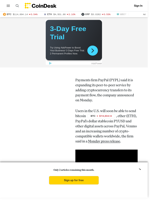 PayPal (PYPL) News: Bitcoin (ETH), Ether (ETH), Other Cryptos Soon Added to P2P Payments